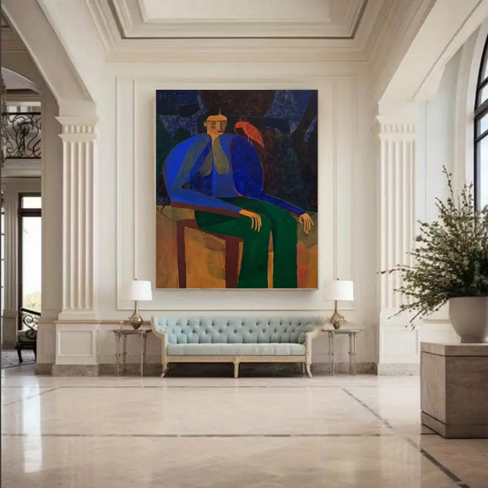 Home Decor Free Images - 100% Handmade Abstract Oil Painting on