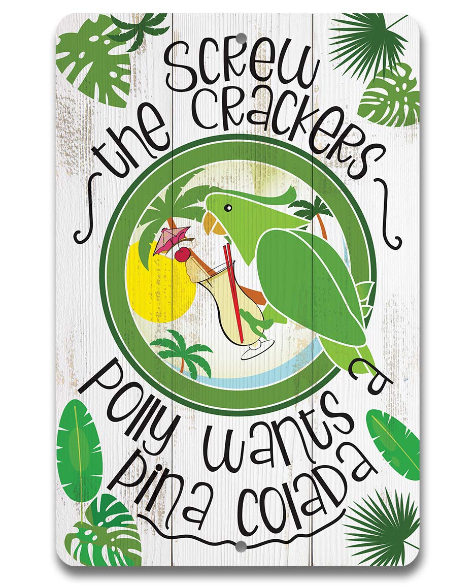 Home Decor Company - Polly Wants Pina Colada - Metal
