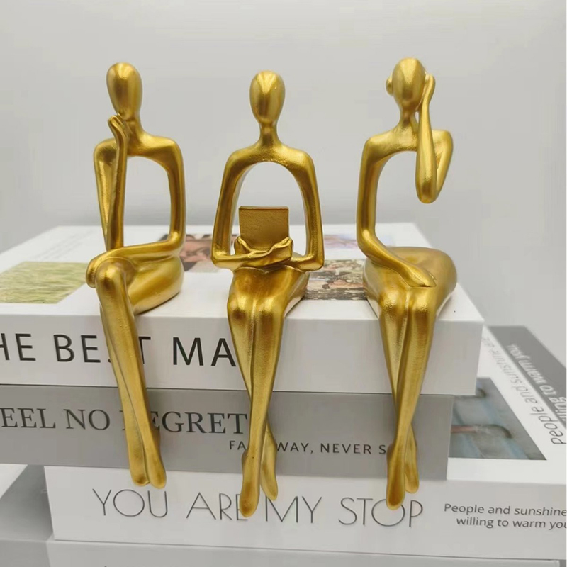 Thinker Statue Abstract Figure - Abstract Sculpture Resin review and price