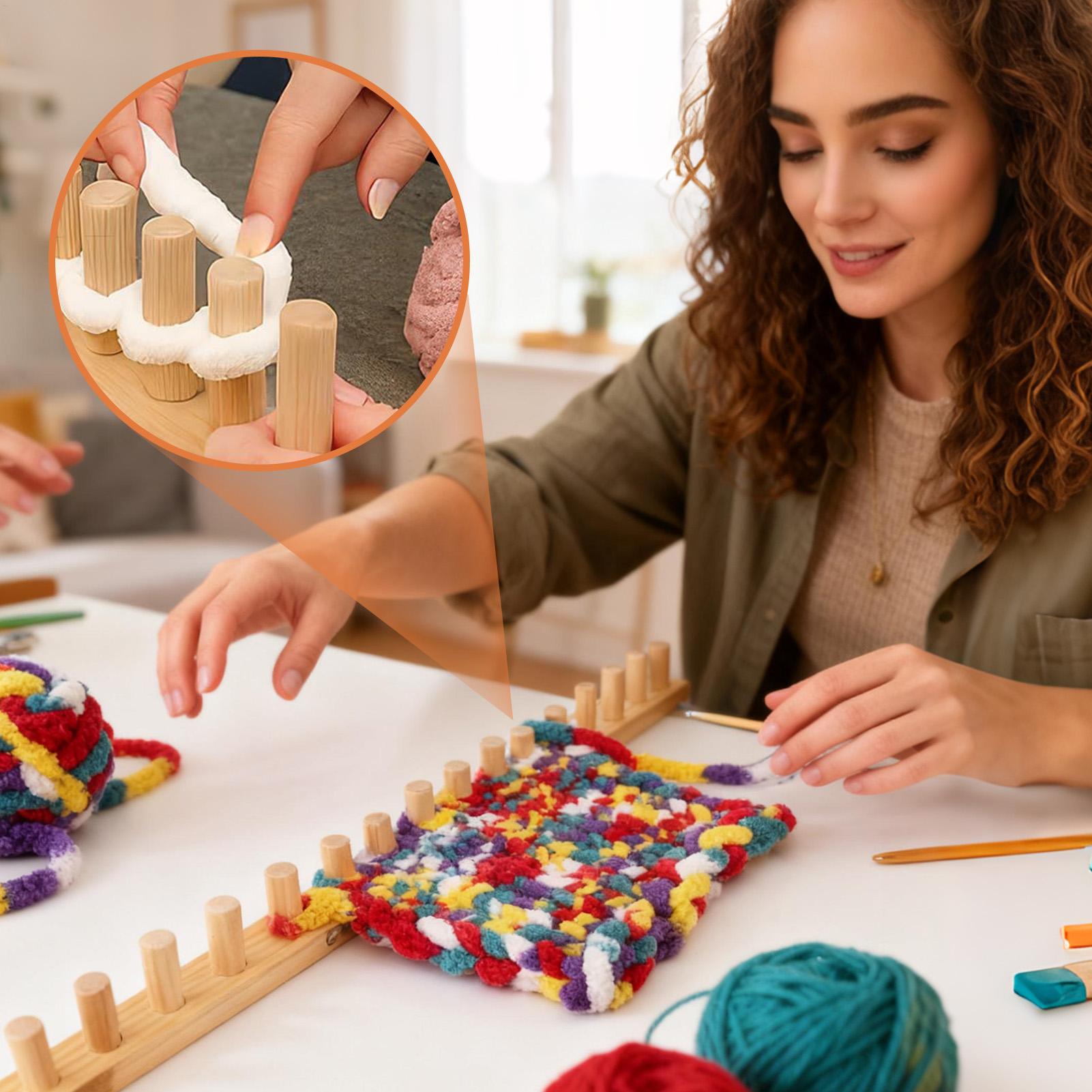 Knitting Loom 35 Inch Wood Chu - Yarn Home Decor review and price
