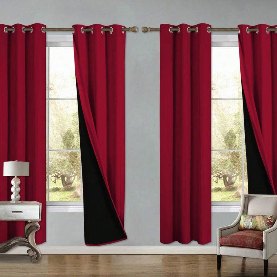 4 Panels 100% Blackout Curtain - Blackout Curtains review and price