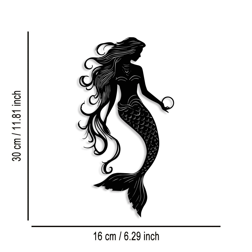 Elegant Mermaid Metal Wall Art - Home Decor Nautical review and price