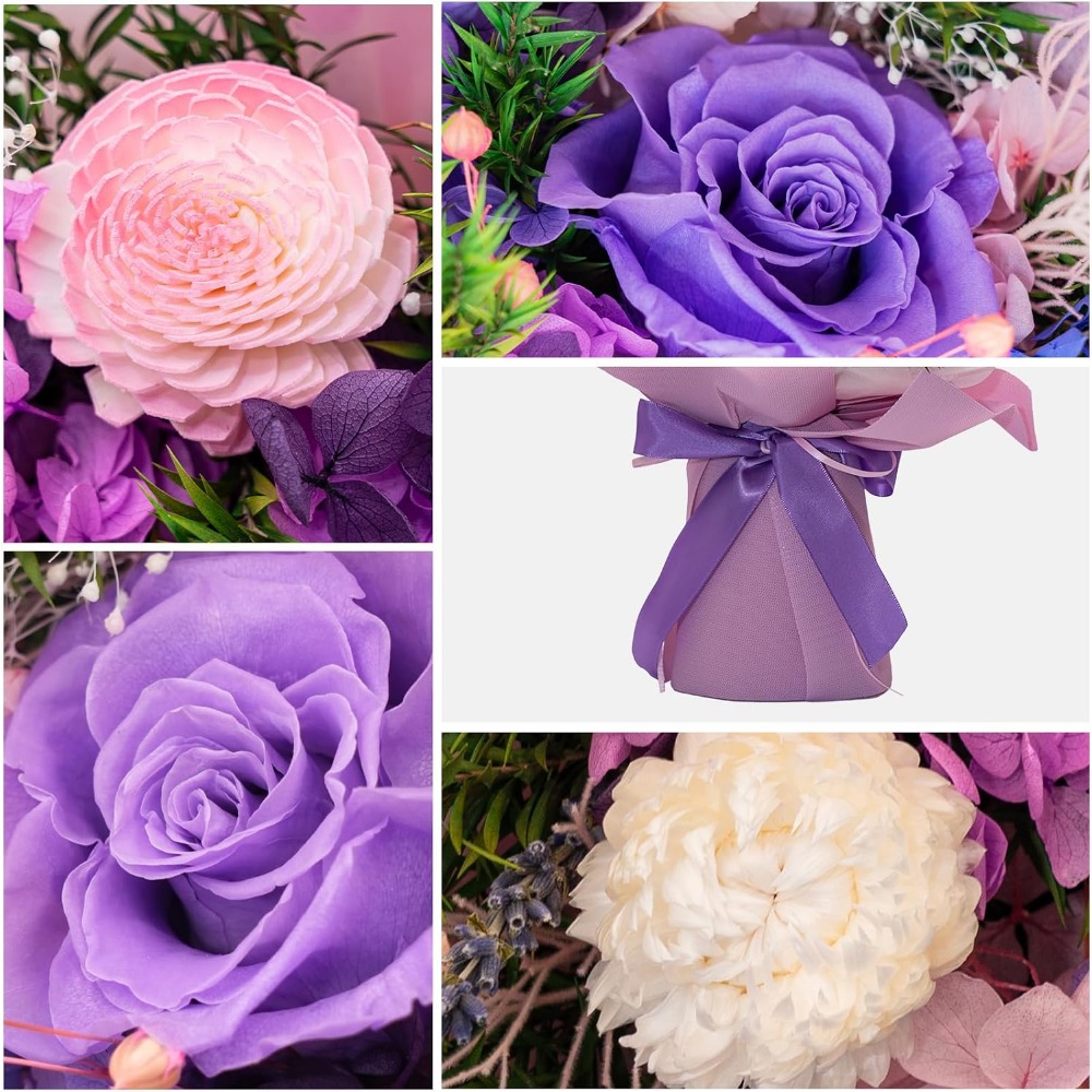 Romantic Preserved Rose Bouque - Home Decor Tulip review and price
