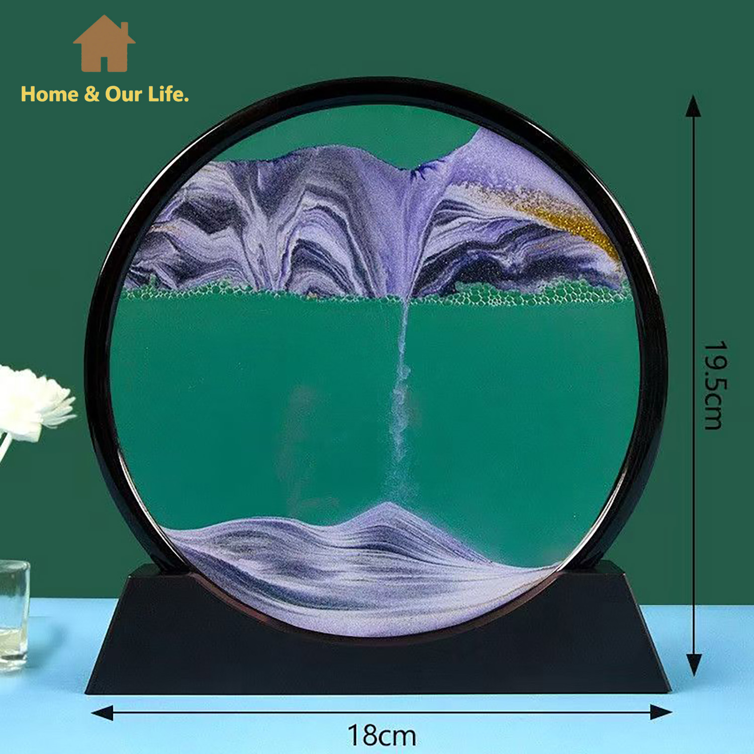 3D Dynamic Flowing Sand Art: U - Yarn Home Decor review and price