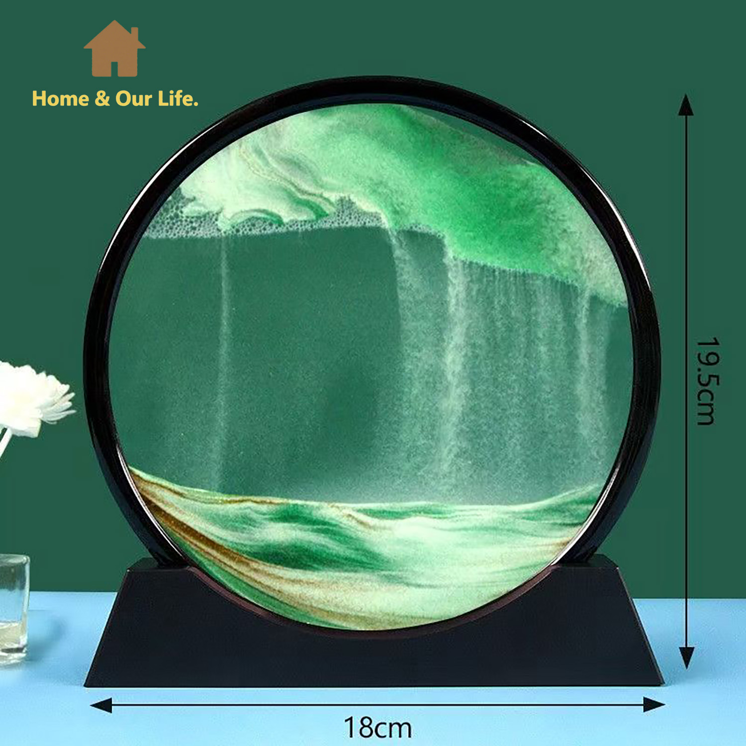 3D Dynamic Flowing Sand Art: U - Yarn Home Decor review and price