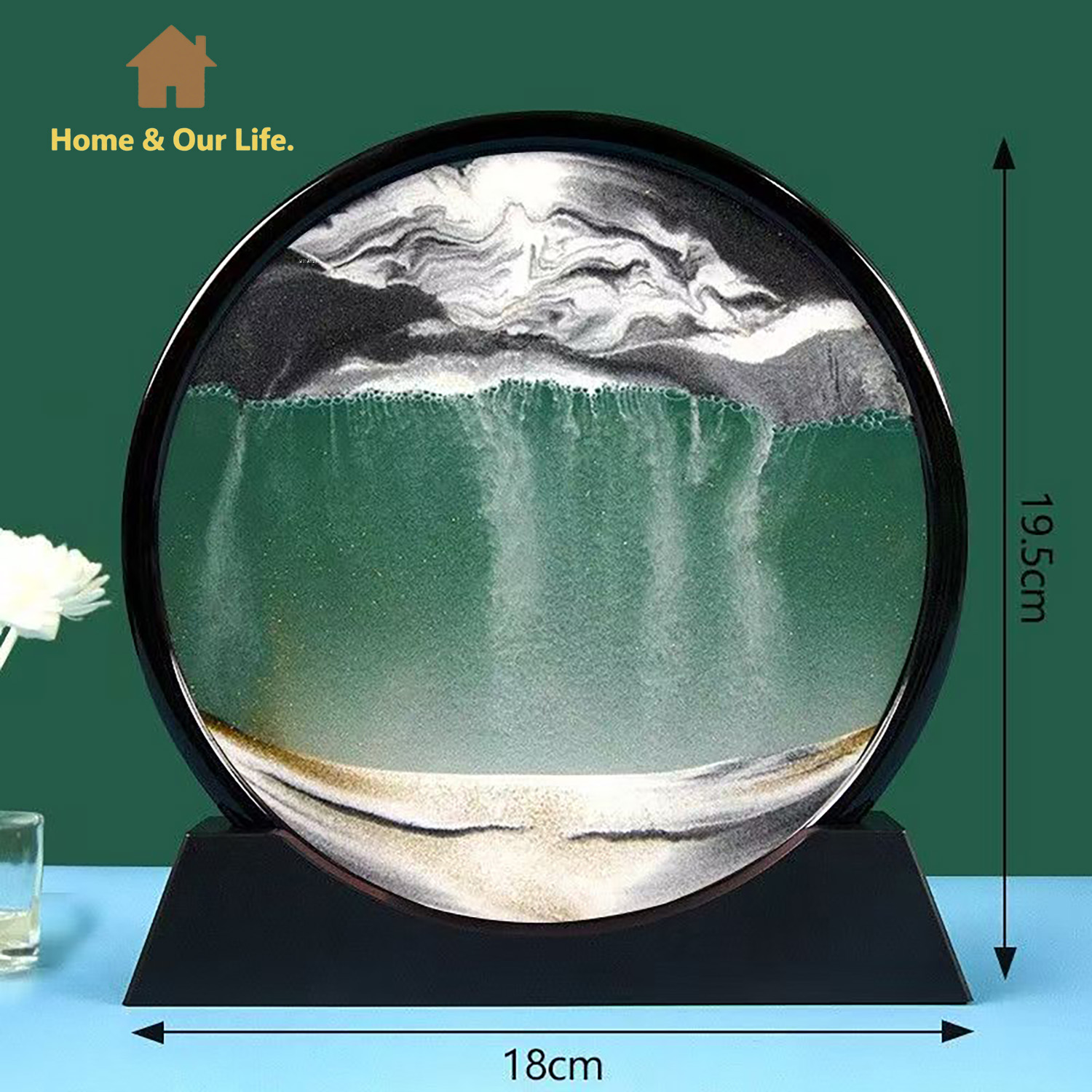 3D Dynamic Flowing Sand Art: U - Yarn Home Decor review and price