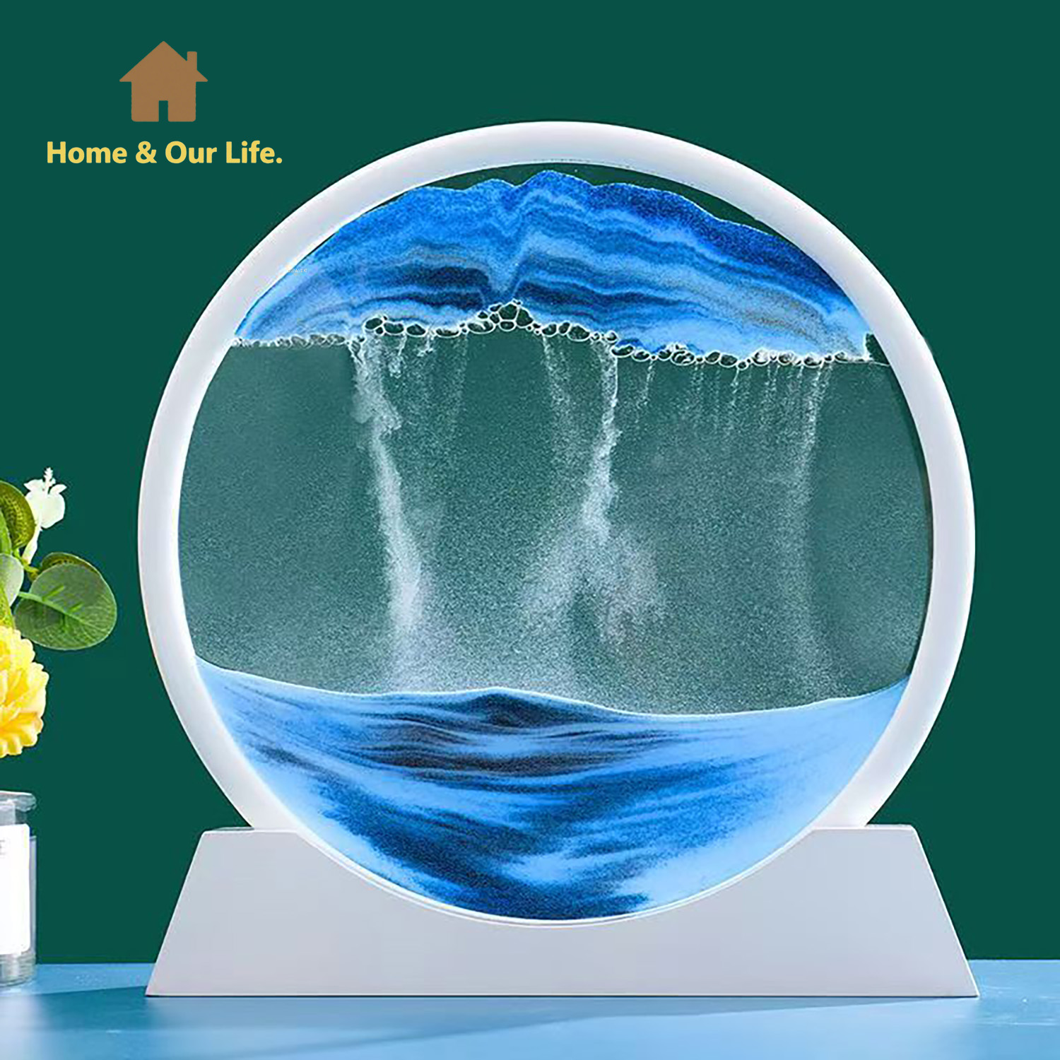 3D Dynamic Flowing Sand Art: U - Yarn Home Decor review and price