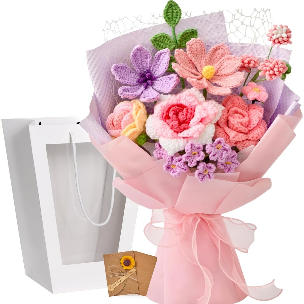 Crochet Flower Bouquet, Handma - Home Decor Tulip review and price