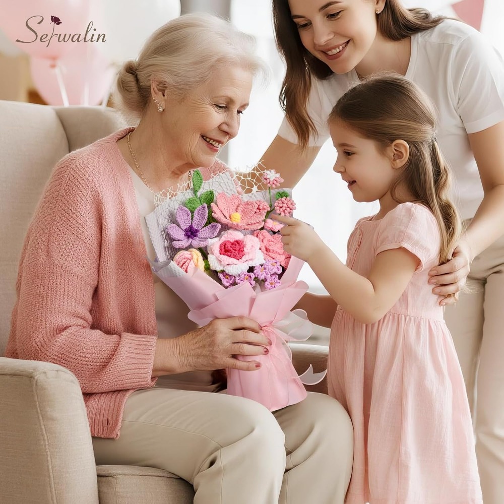 Crochet Flower Bouquet, Handma - Home Decor Tulip review and price
