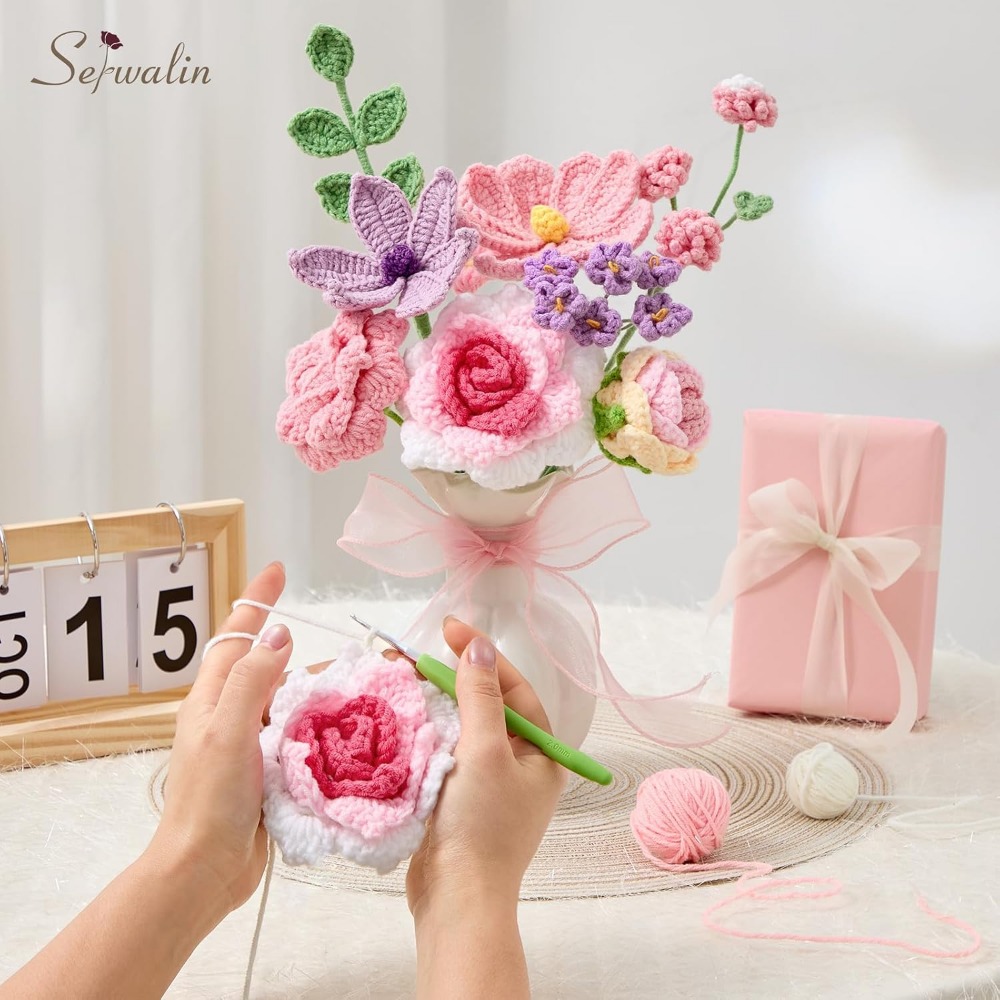 Crochet Flower Bouquet, Handma - Home Decor Tulip review and price