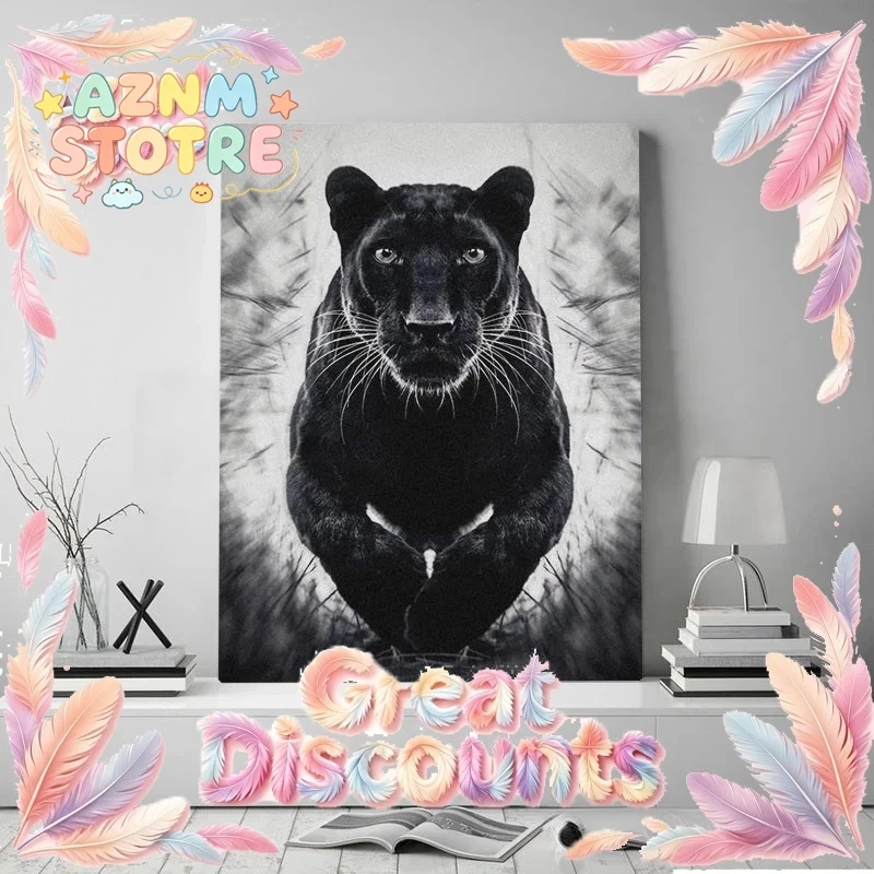 Black Panther Wild Jumping Pan - Home Decor Free Images review and price