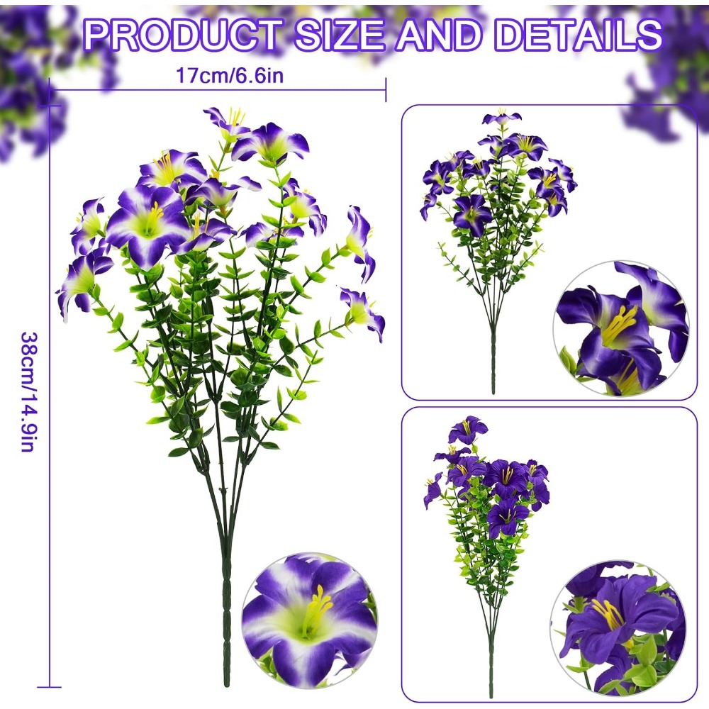Silky Purple Petunias with Han - Home Decor Tulip review and price