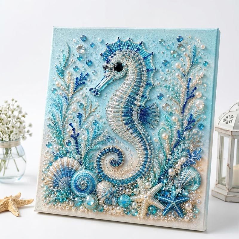 Ocean Theme Pearl Art DIY Kit  - Home Decor Nautical review and price