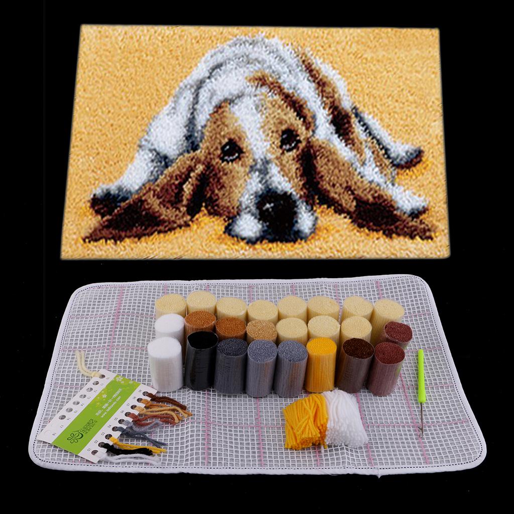Handmade Latch Hook Rug Canvas - Yarn Home Decor review and price