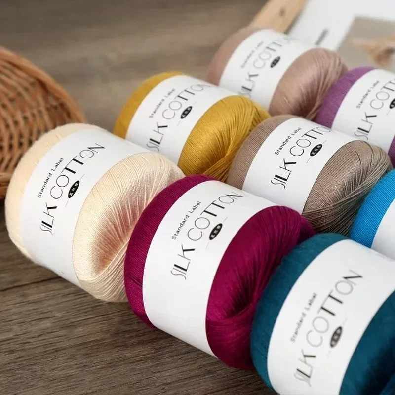 50g/PC Silk Lace Cotton Milk C - Yarn Home Decor review and price
