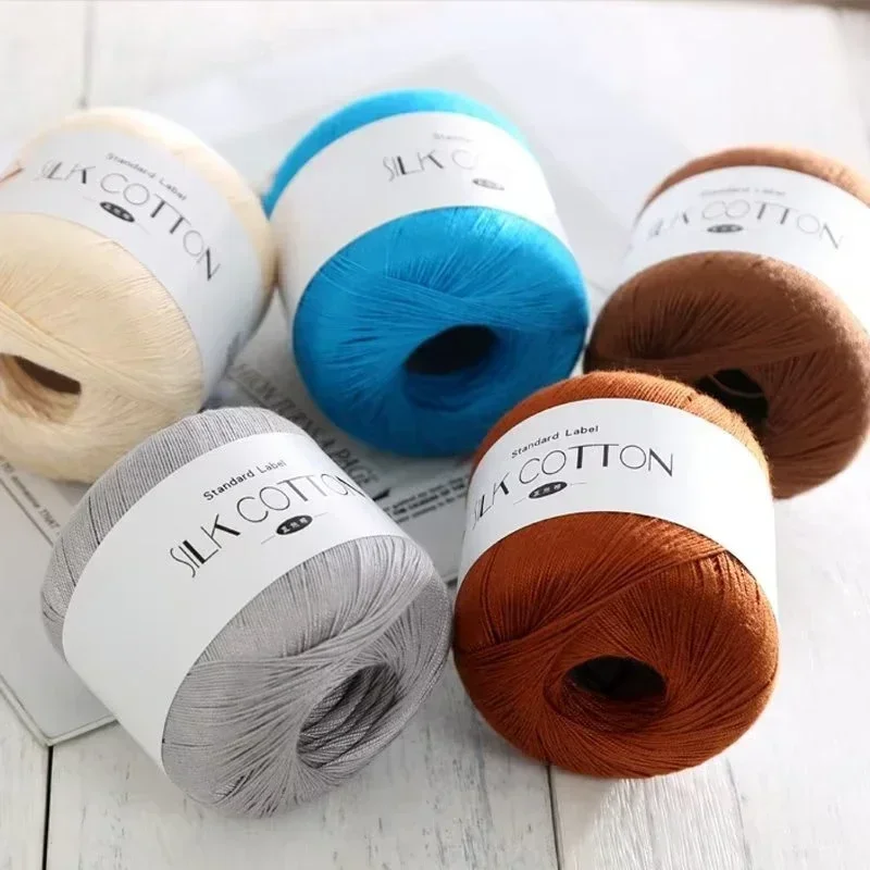 50g/PC Silk Lace Cotton Milk C - Yarn Home Decor review and price