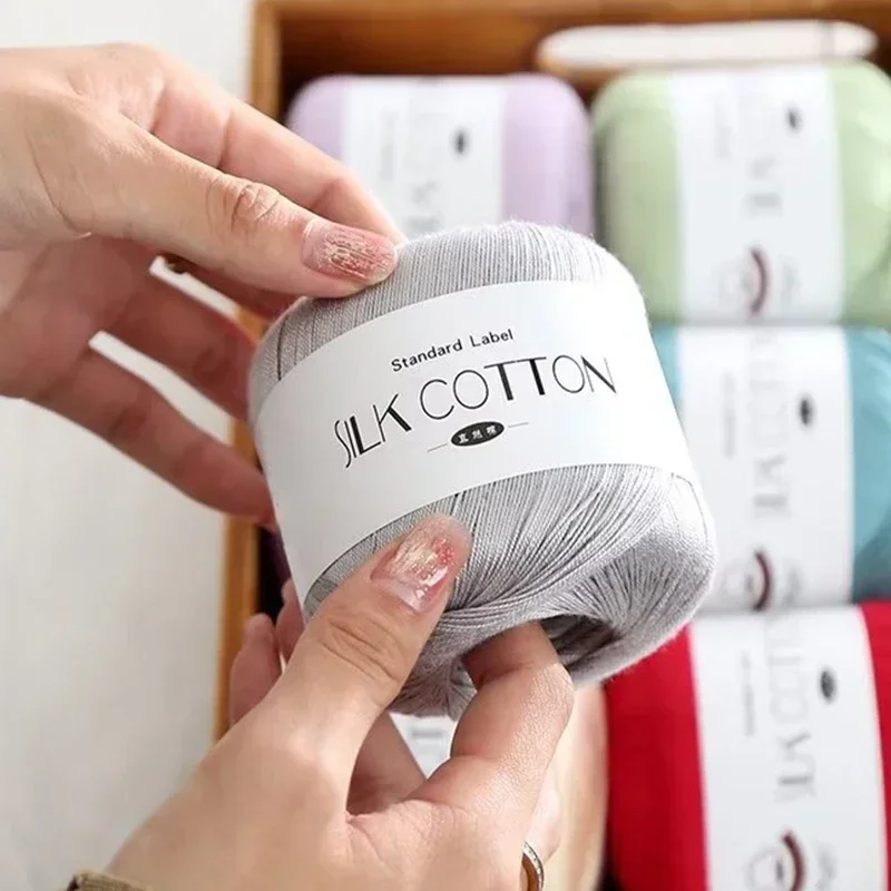 50g/PC Silk Lace Cotton Milk C - Yarn Home Decor review and price