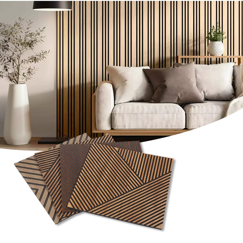 Best Selling Wooden Slatted Ac - Home Decor Wall Panels review and price