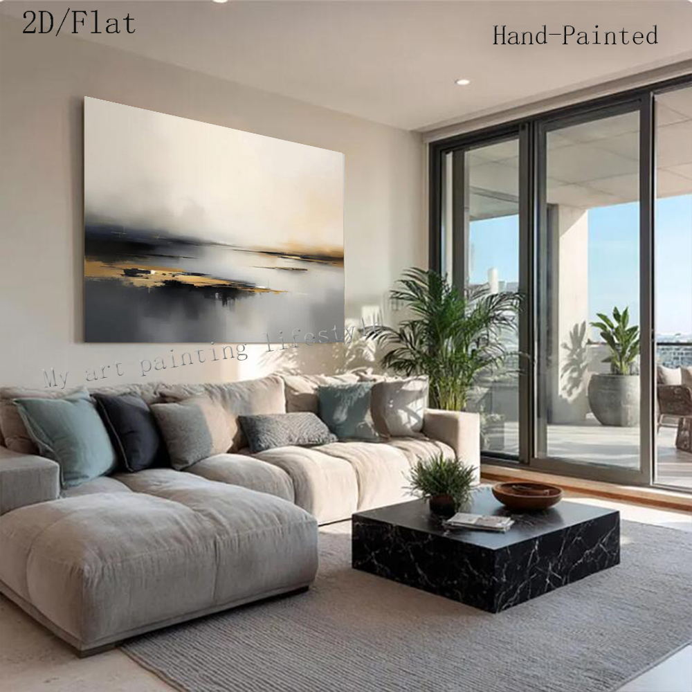 Large Abstract Oil Painting Ha - Home Decor Free Images review and price