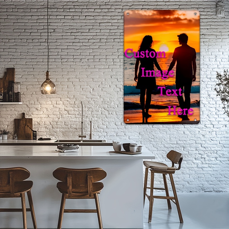 Custom Image/Text 2D Flat Prin - Home Decor Free Images review and price