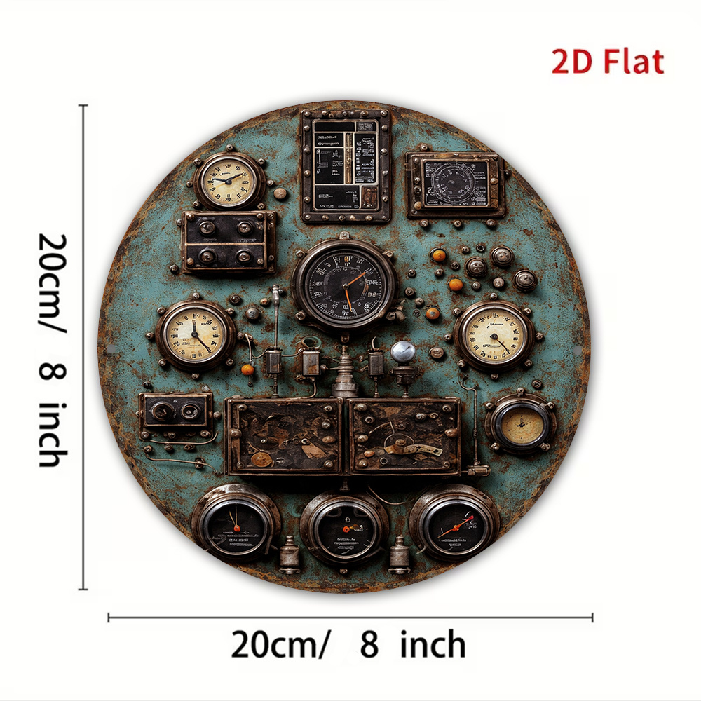 2D Flat Retro Dashboard Round  - Home Decor Wall Panels review and price