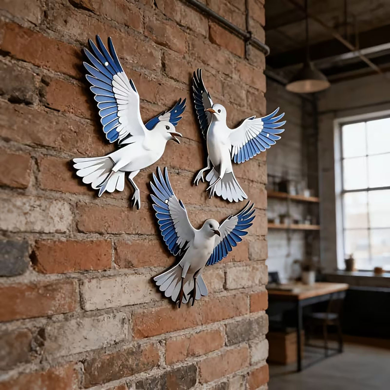 3 Pcs 2D Flat Wooden Seagull W - Home Decor Nautical review and price