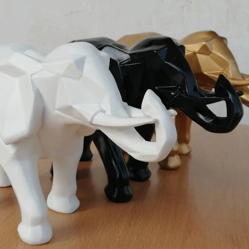 Creative Resin Black Elephant  - Abstract Sculpture Resin review and price