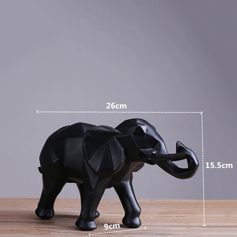 Creative Resin Black Elephant  - Abstract Sculpture Resin review and price
