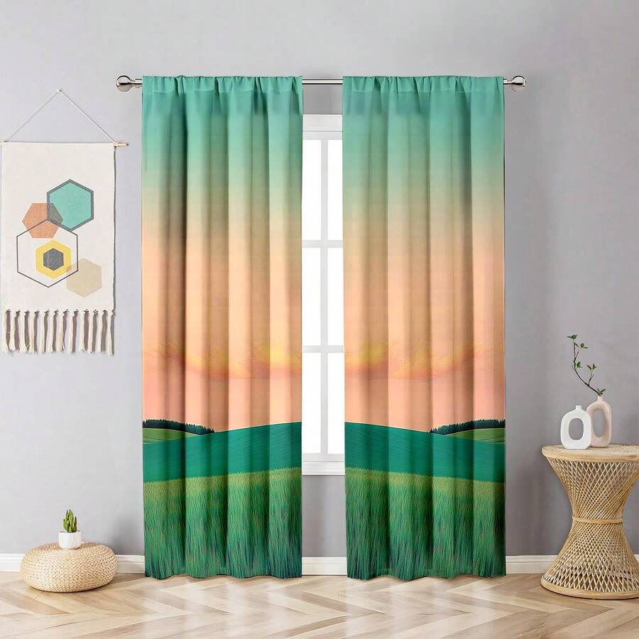 2pcs Blackout Curtains With Th - Blackout Curtains review and price