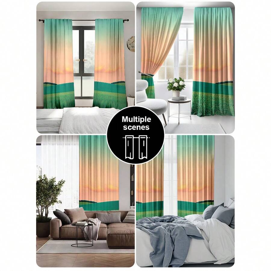 2pcs Blackout Curtains With Th - Blackout Curtains review and price