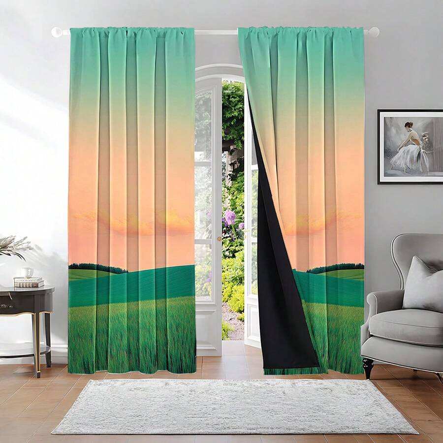 2pcs Blackout Curtains With Th - Blackout Curtains review and price