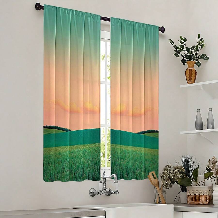 2pcs Blackout Curtains With Th - Blackout Curtains review and price