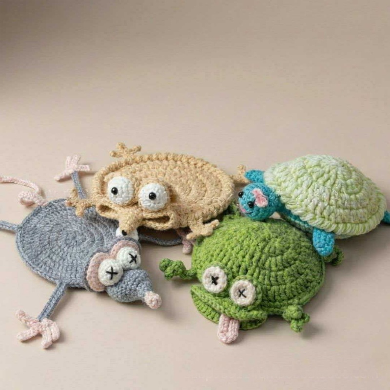 Creative Crochet Lizard Coaste - Yarn Home Decor review and price