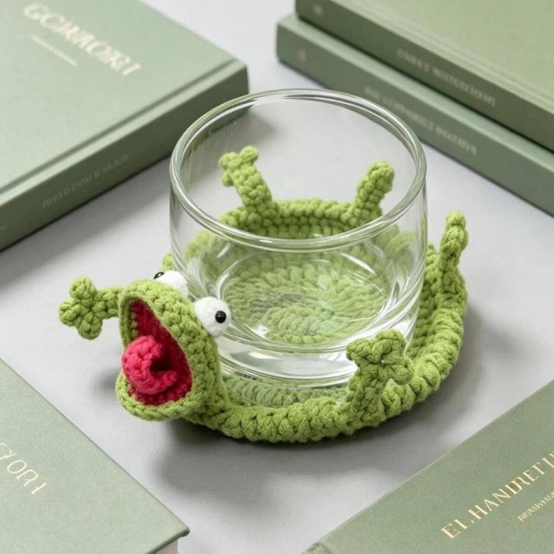 Creative Crochet Lizard Coaste - Yarn Home Decor review and price