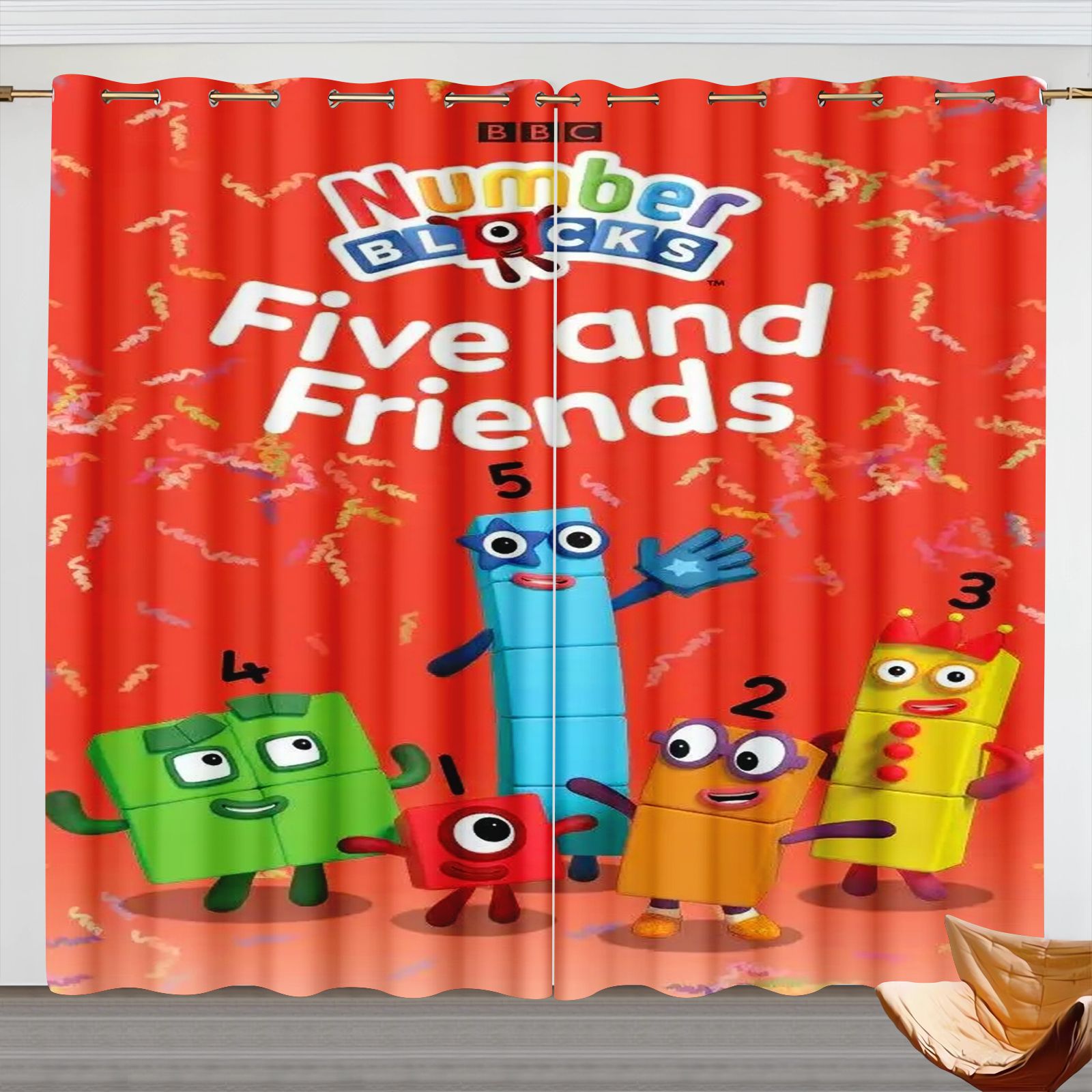 Numberblocks Cartoon Curtains, - Blackout Curtains review and price