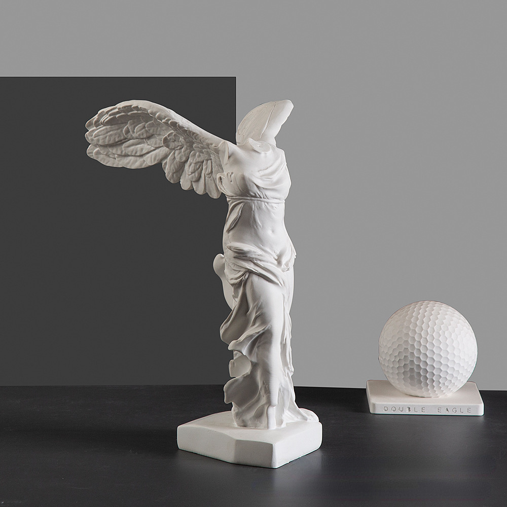 Greek Victory Goddess Statue w - Abstract Sculpture Resin review and price