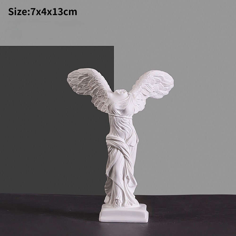 Greek Victory Goddess Statue w - Abstract Sculpture Resin review and price