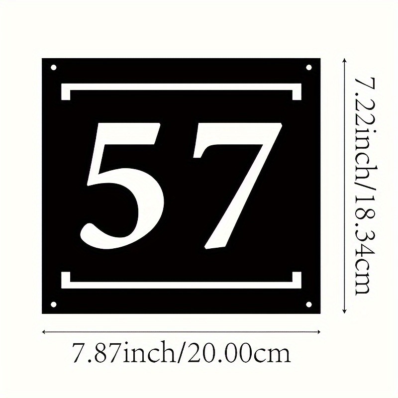 Customizable Modern Metal Addr - Home Decor Logo review and price