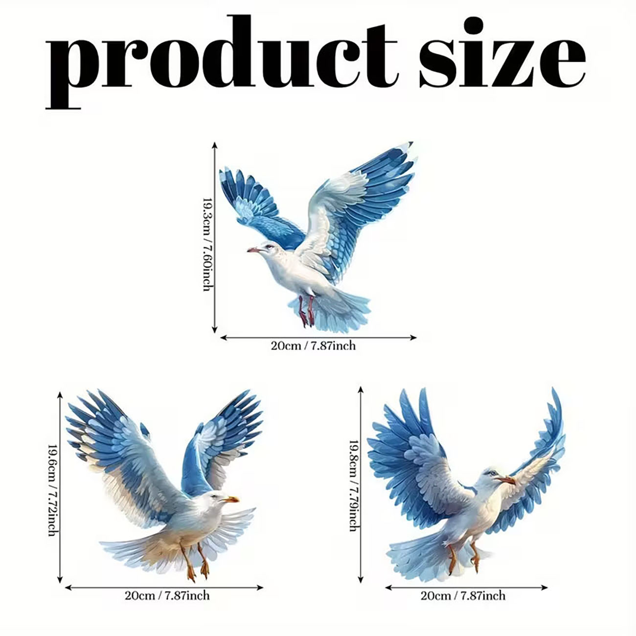3 Pcs Wooden Seagull Wall Deco - Home Decor Nautical review and price