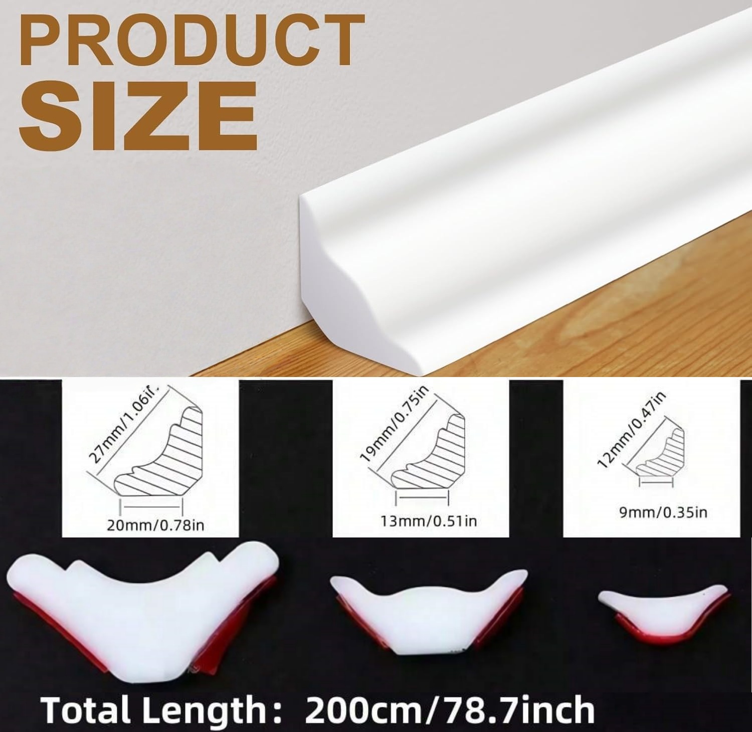 1pc Self-Adhesive TPE Material - Home Decor Wall Molding review and price