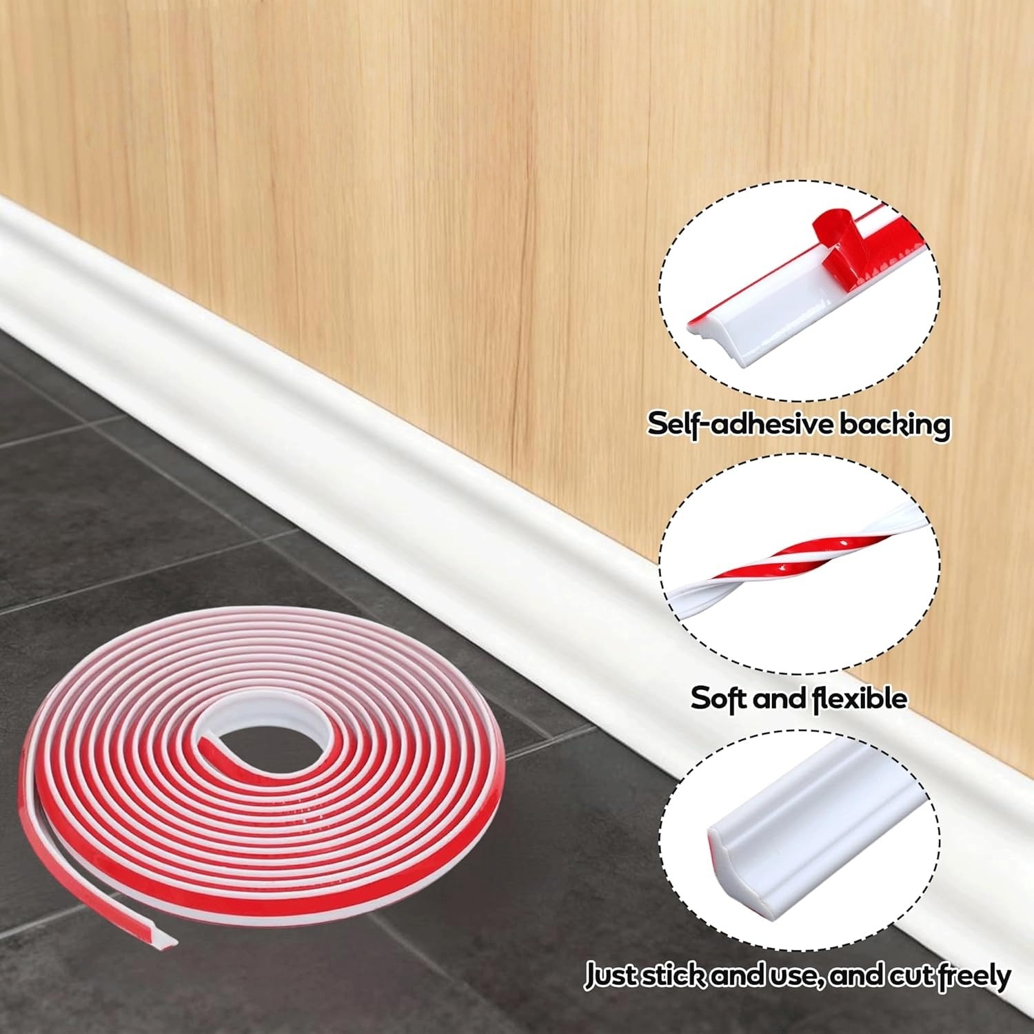 1pc Self-Adhesive TPE Material - Home Decor Wall Molding review and price