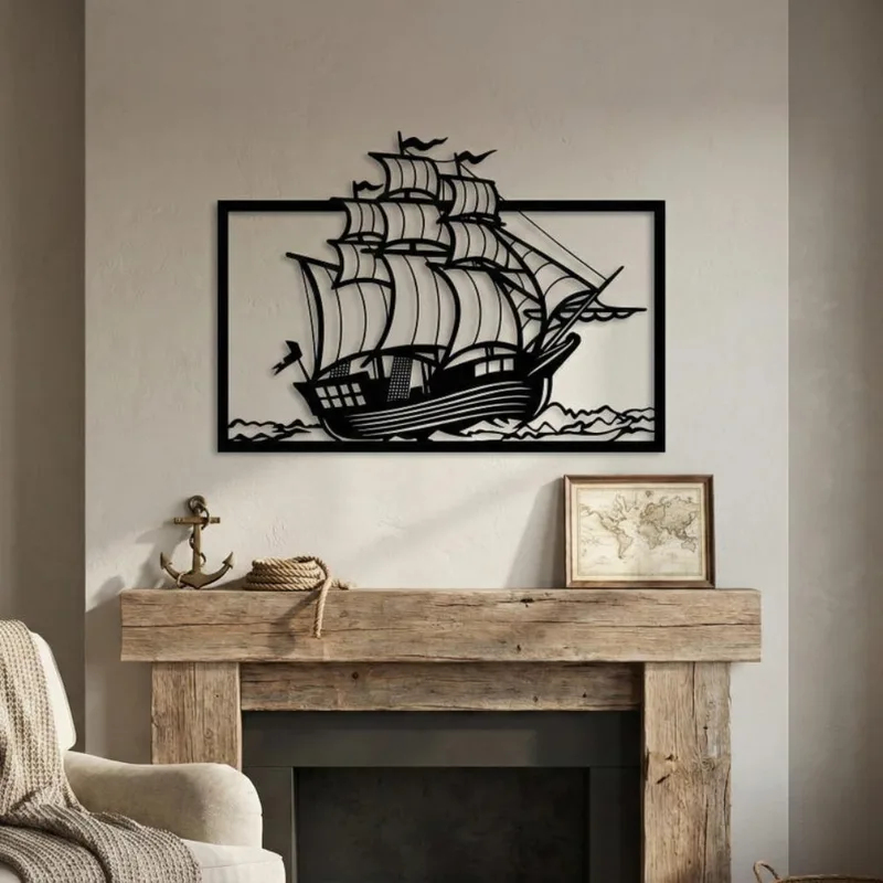 Metal Sailboat Wall Art, Coast - Home Decor Nautical review and price