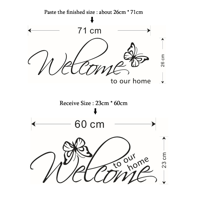 Welcome To Our Home English Al - Home Decor Indonesia review and price