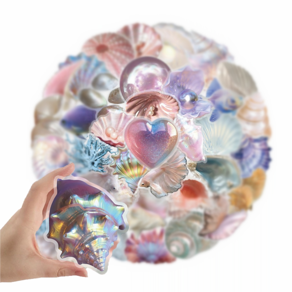 50pcs Cartoon Shell Graffiti S - Home Decor Wall Panels review and price