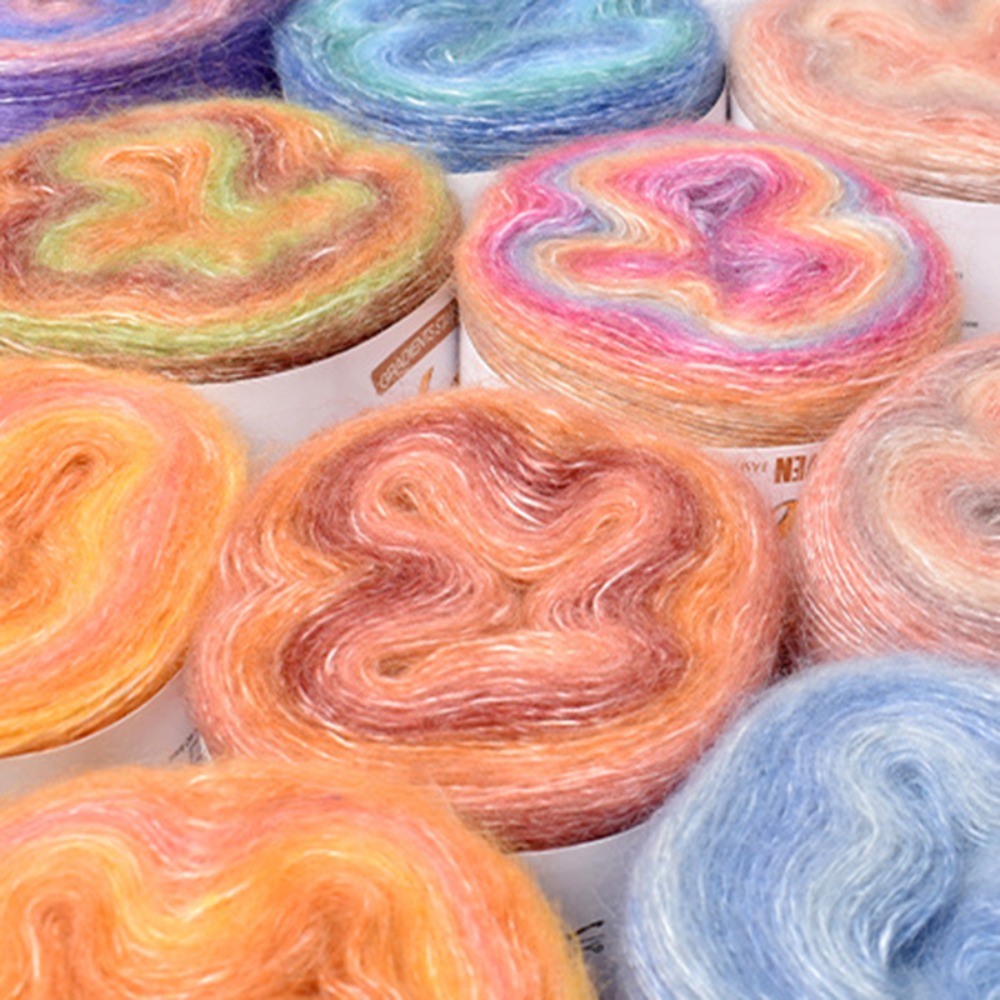 250M Rainbow Gradient Color Ca - Yarn Home Decor review and price