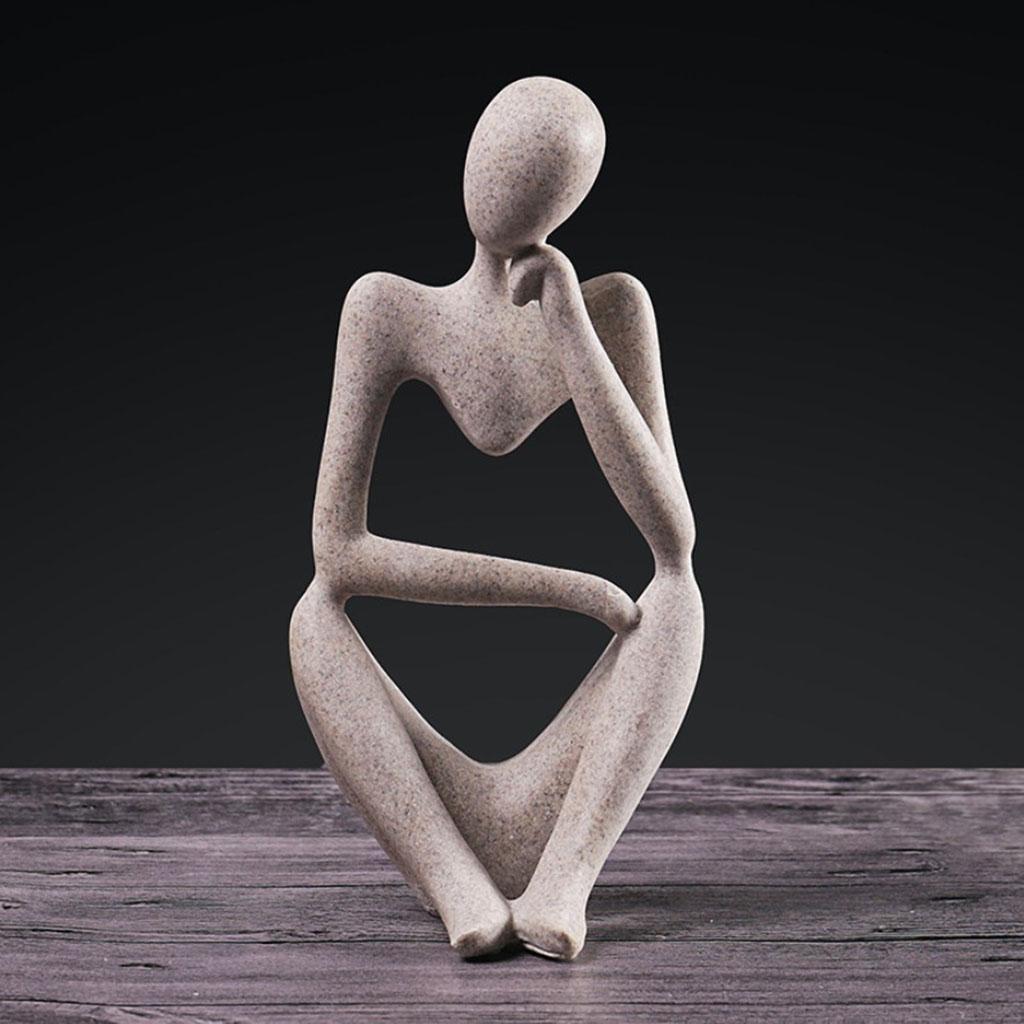 Nordic Abstract Thinker Statue - Abstract Sculpture Resin review and price