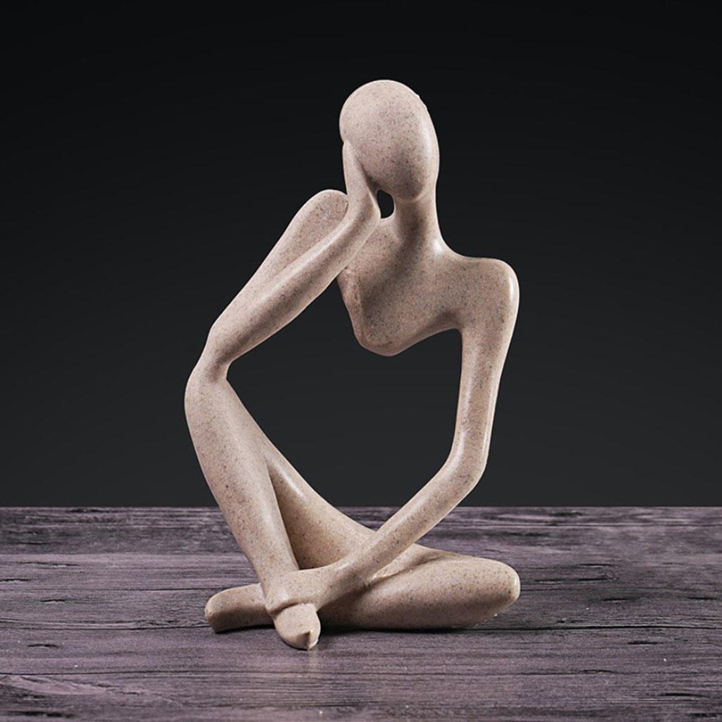 Nordic Abstract Thinker Statue - Abstract Sculpture Resin review and price
