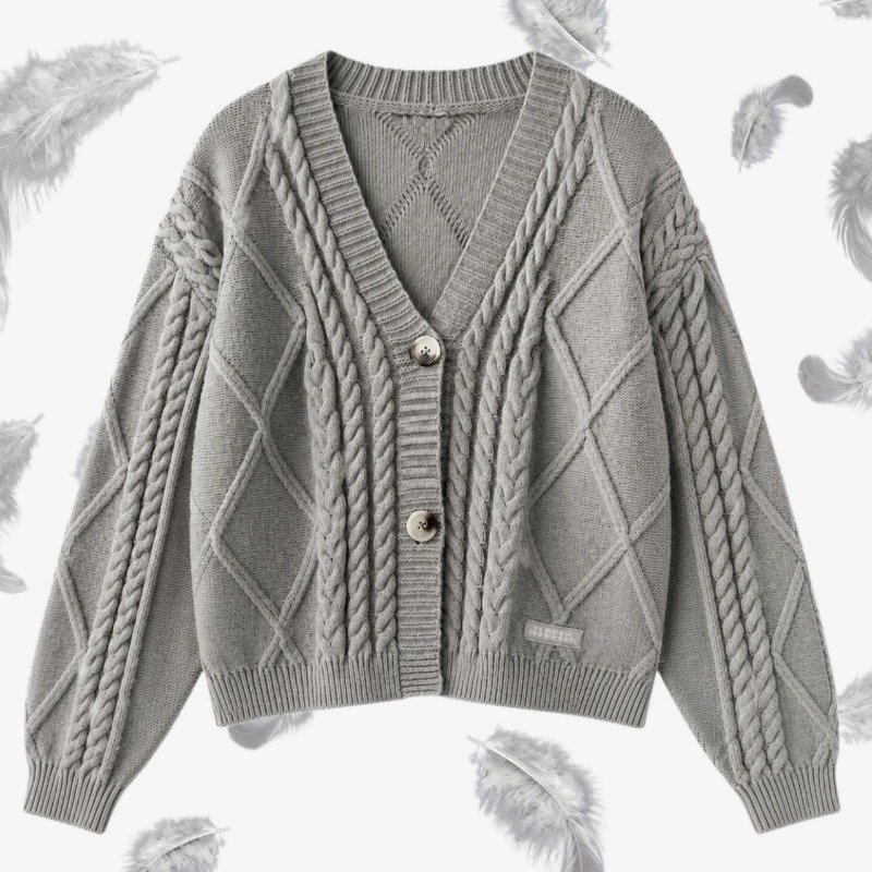 TTPD Grey Cardigan Women Cosy  - Yarn Home Decor review and price