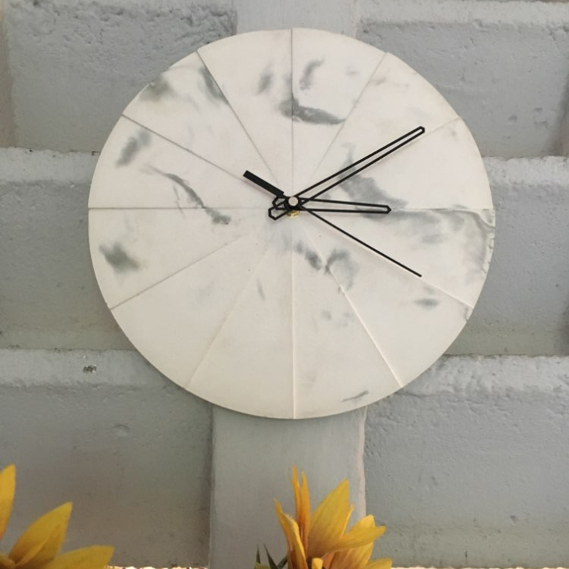 Circular concrete wall clock s - Home Decor Wall Molding review and price