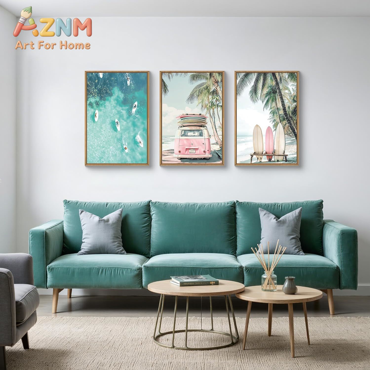 3pcs Summer Surfboard Beach Ca - Home Decor Nautical review and price